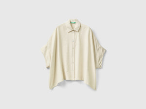 Camicia over fit in misto Modal