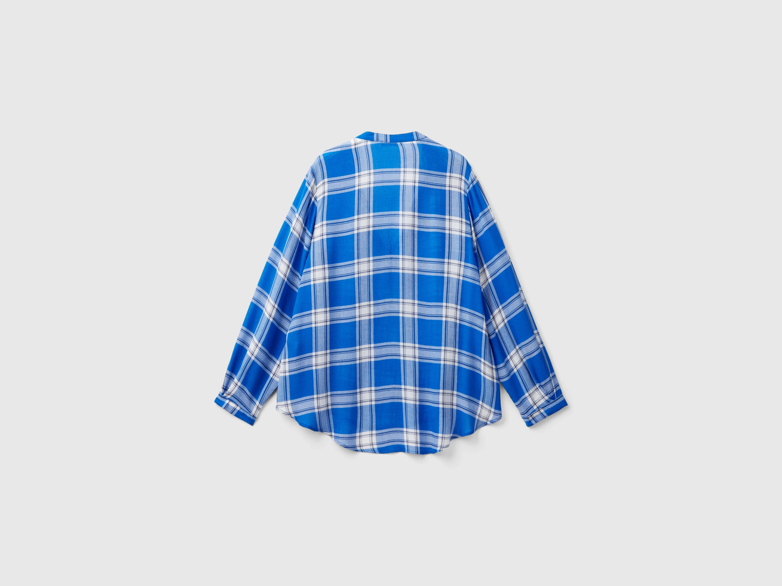 Camicia fluida a quadri da donna multi-color 2 | Benetton Outlet