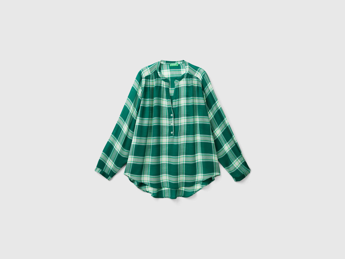 Camicia fluida a quadri