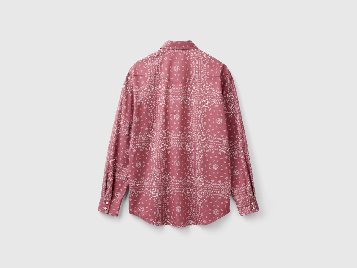 Camicia western con stampa bandana