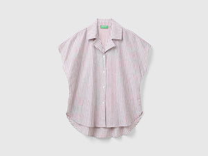 Camicia manica corta a righe