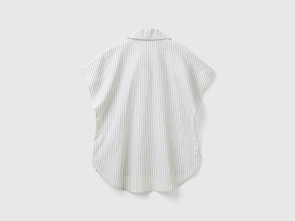 Camicia manica corta a righe