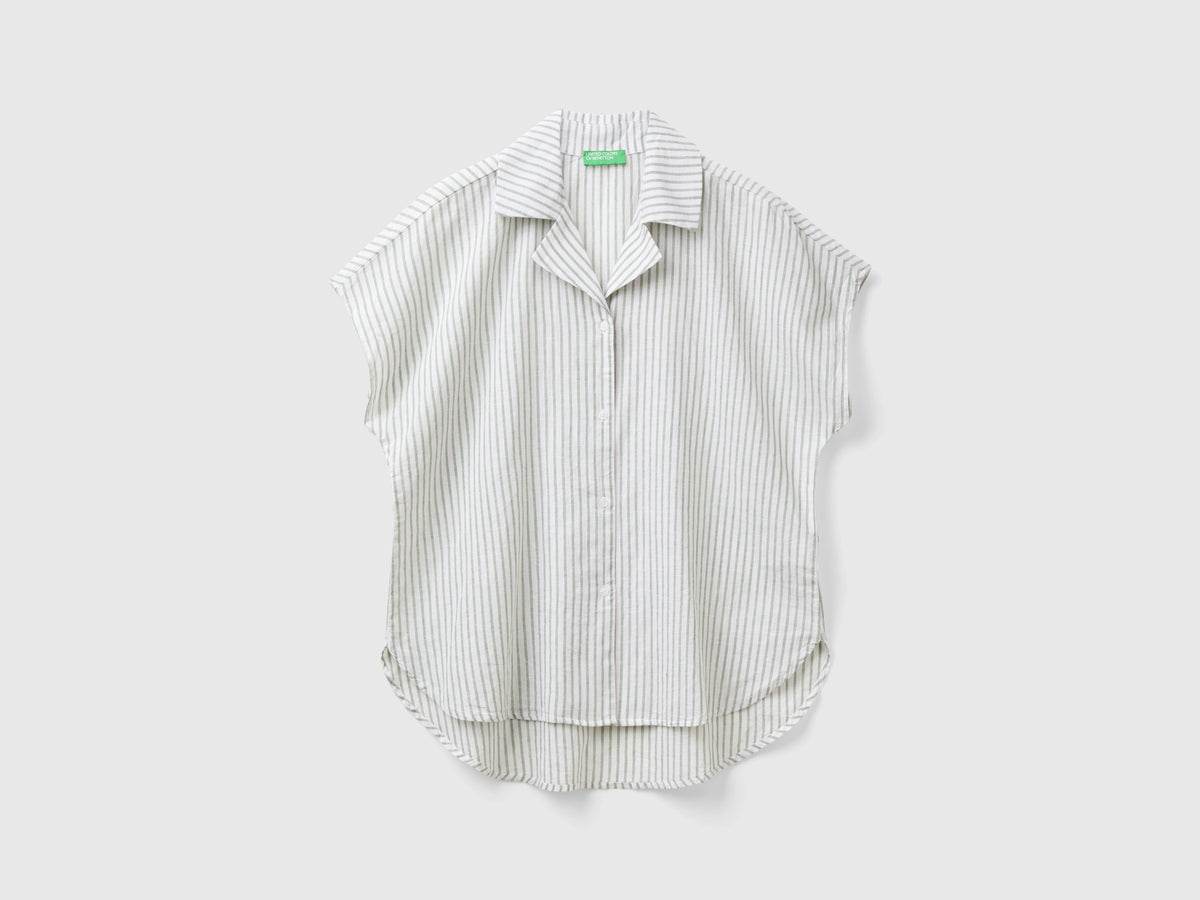 Camicia manica corta a righe