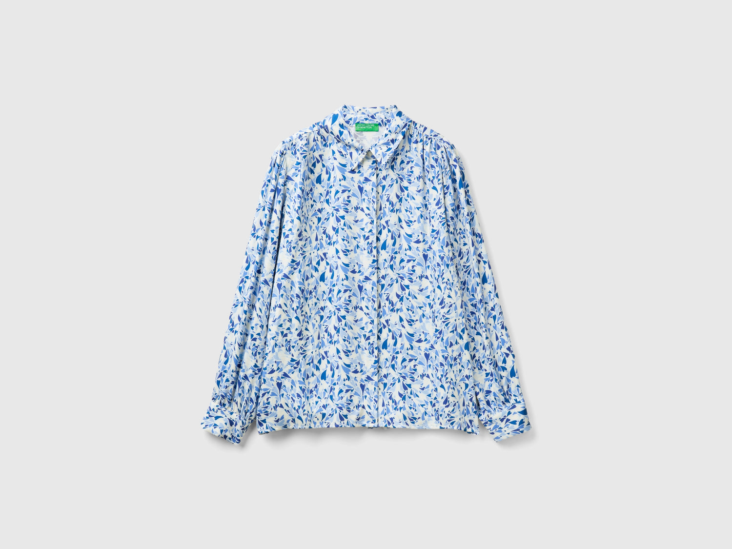 Camicia fluida a cuori da donna multi-color | Benetton Outlet