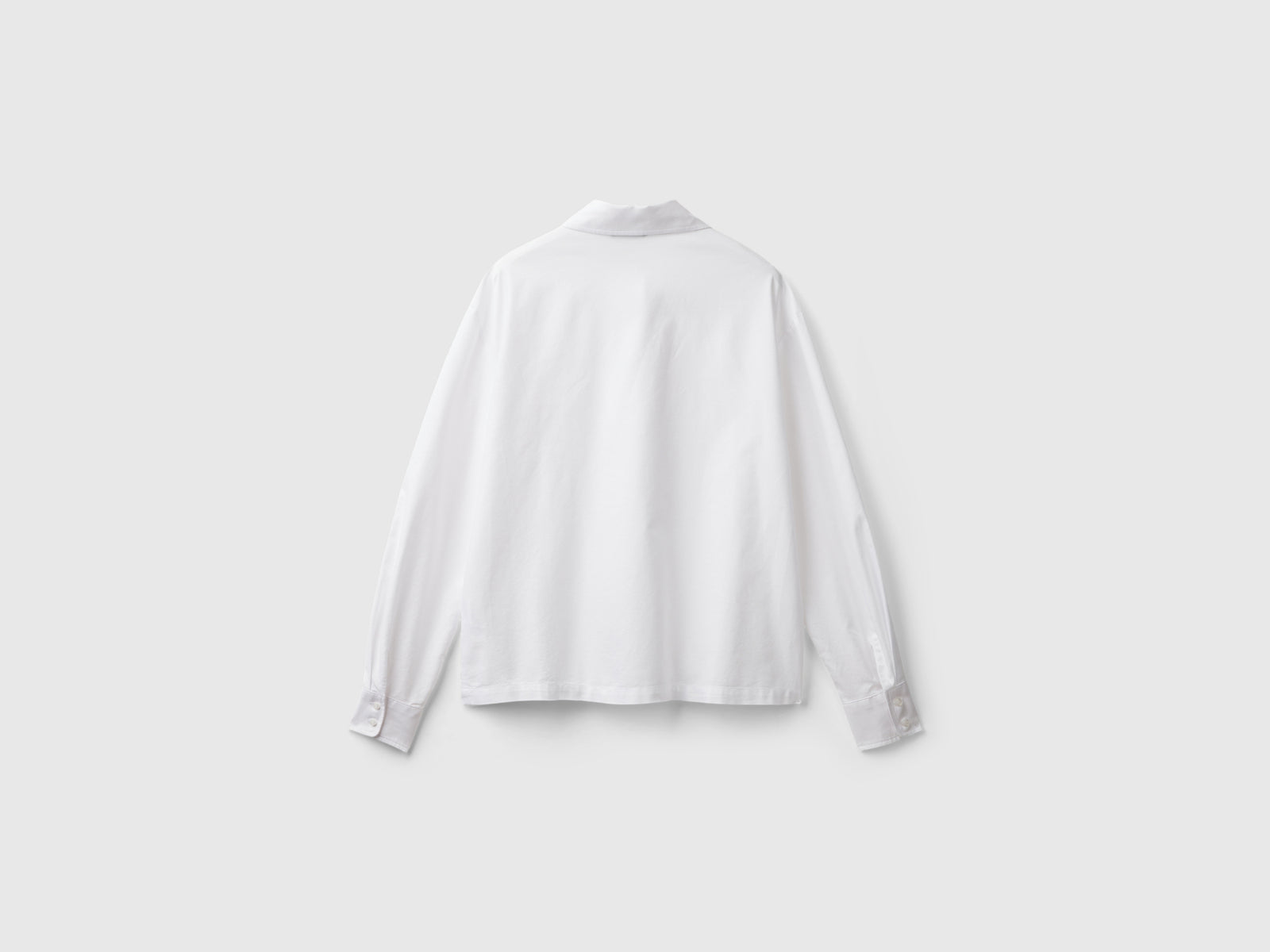 Camicia 100% cotone da donna bianco 2 | Benetton Outlet