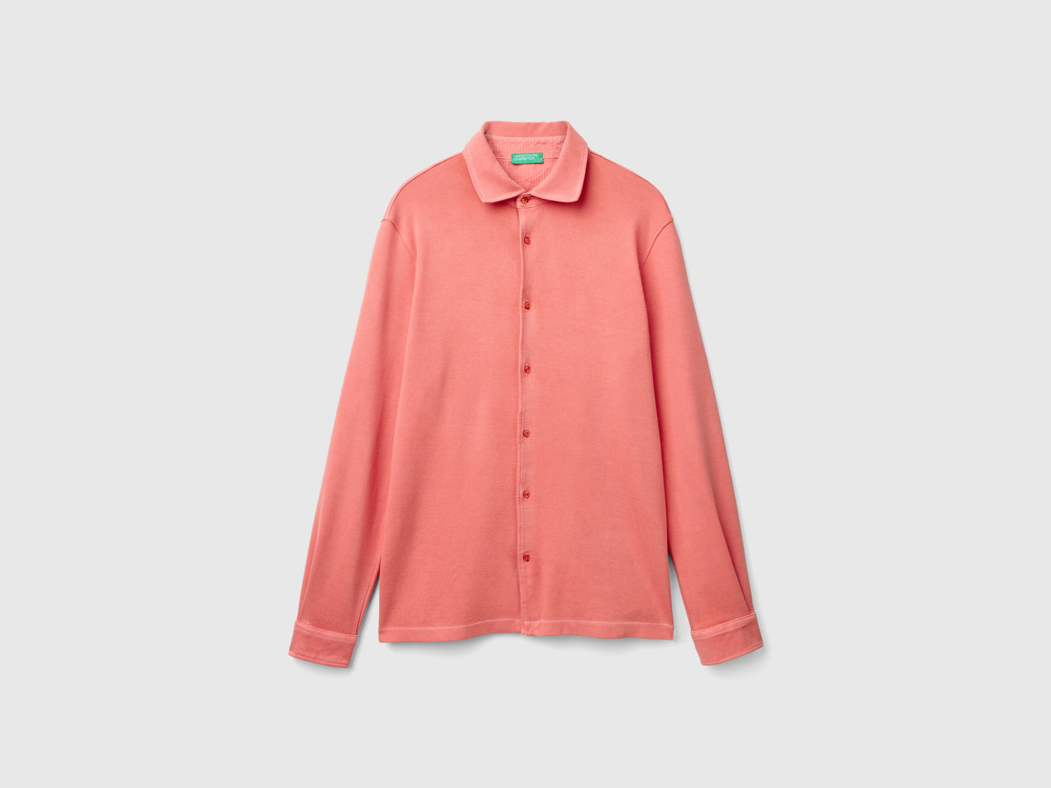 Camicia in puro cotone da uomo pesca | Benetton Outlet