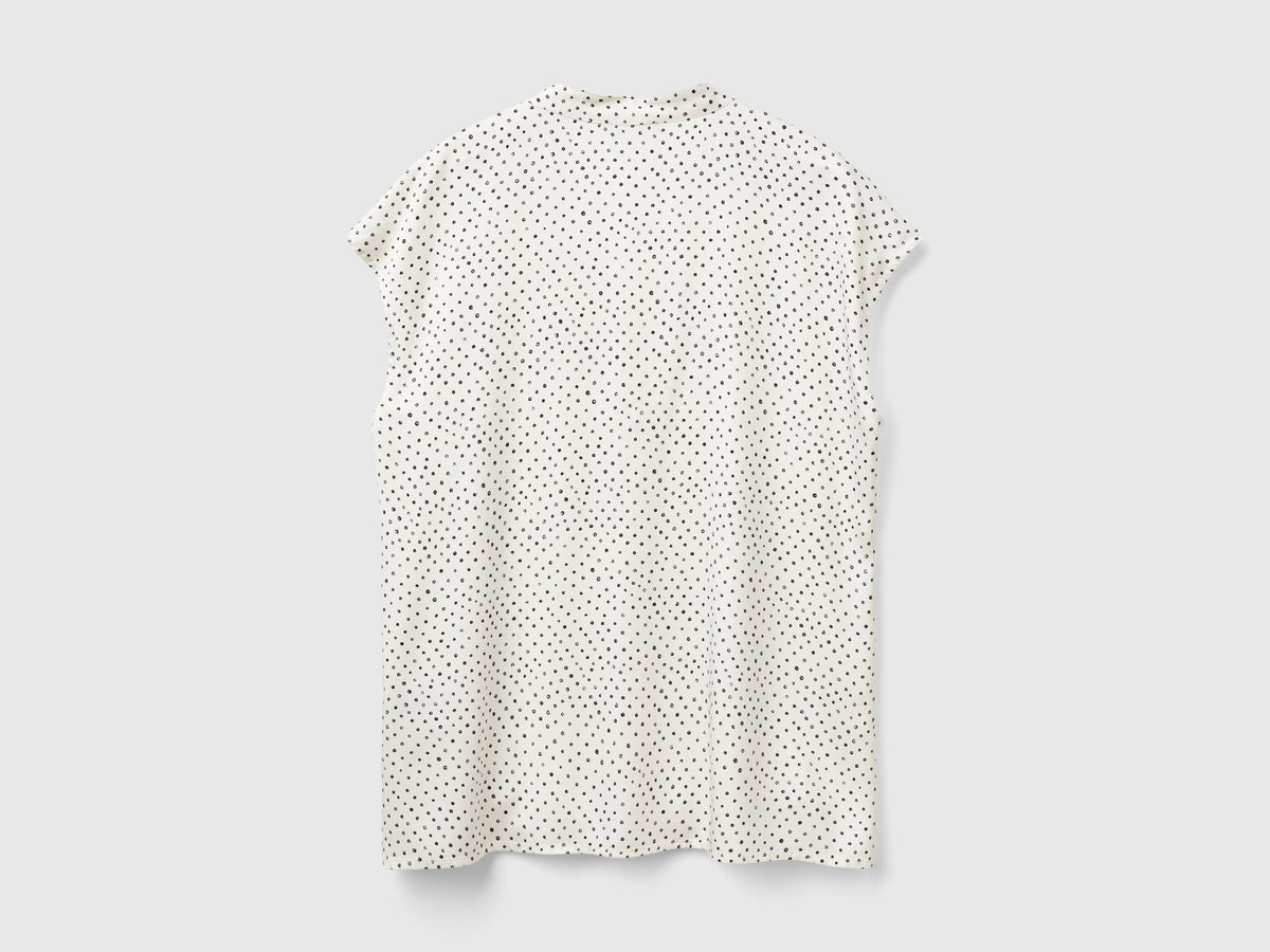 Blusa a pois in viscosa
