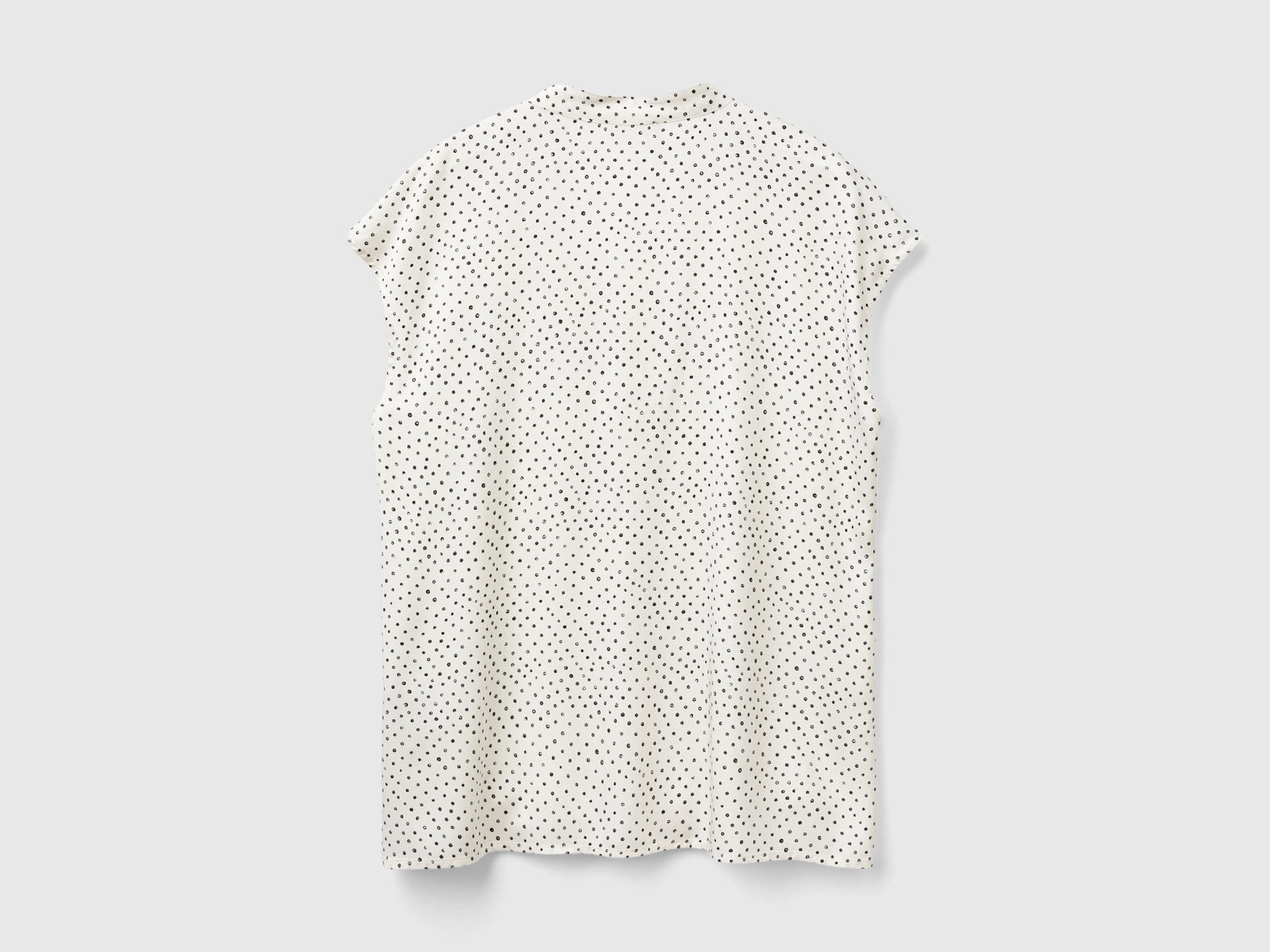 Blusa a pois in viscosa da donna bianco panna 2 | Benetton Outlet