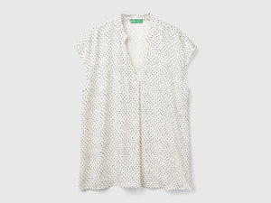 Blusa a pois in viscosa