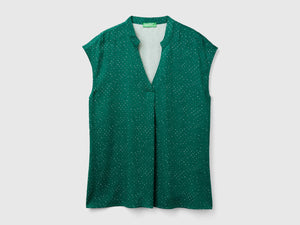Blusa a pois in viscosa