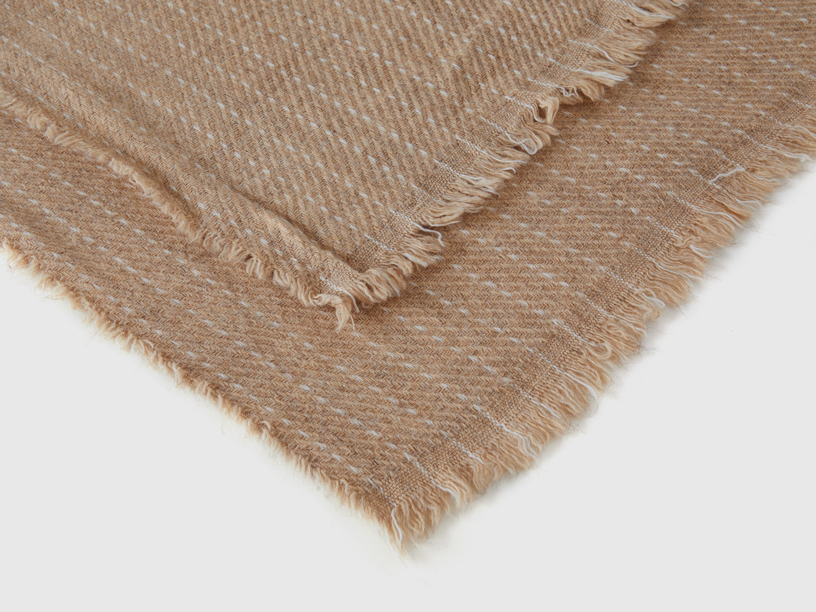 Bufanda de rayas da donna cammello 2 | Benetton Outlet