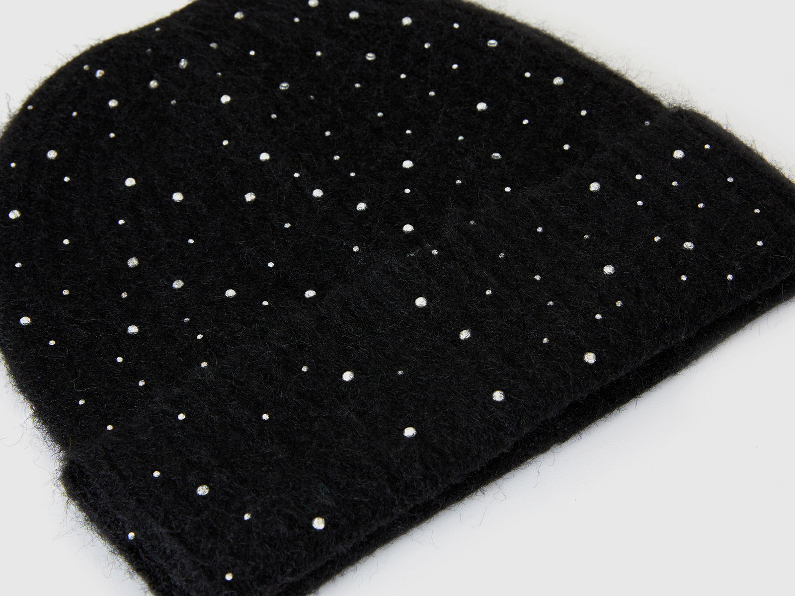 Cappello in misto lana con strass da donna nero 3 | Benetton Outlet