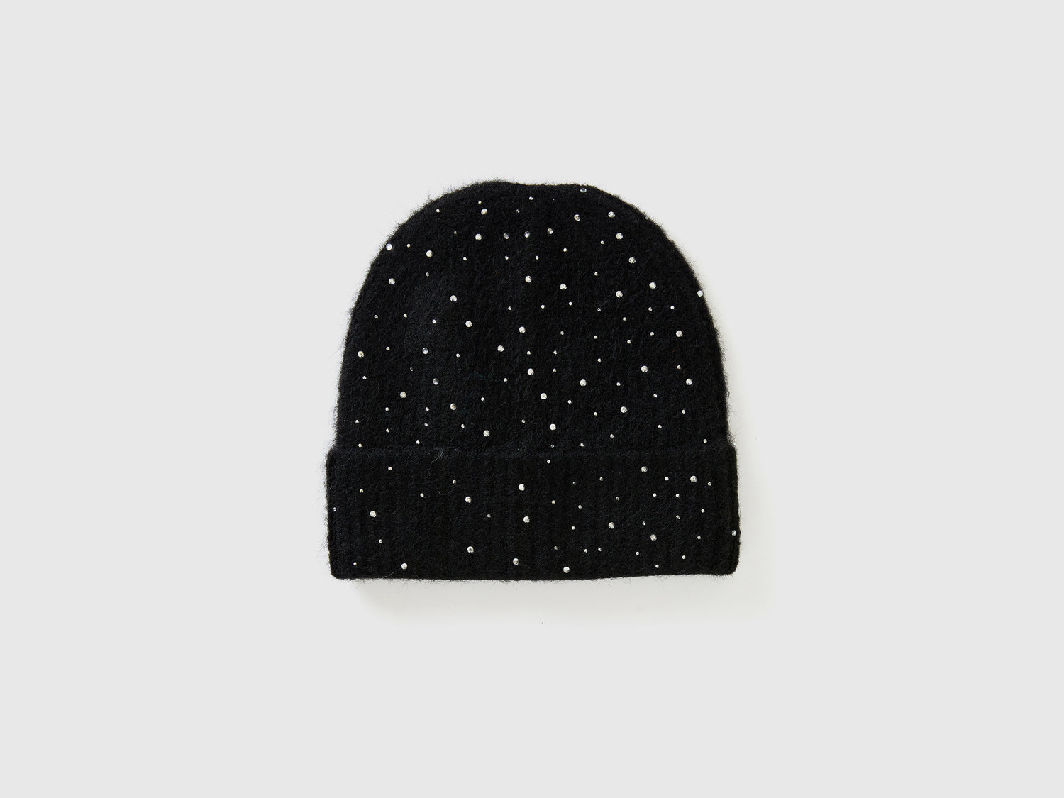 Cappello in misto lana con strass da donna nero | Benetton Outlet