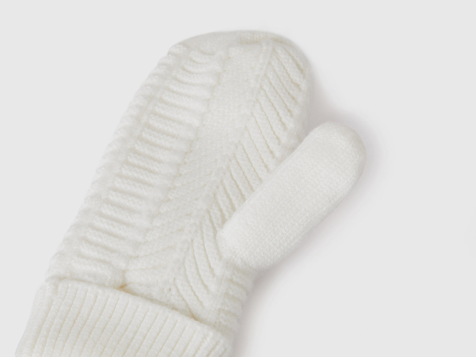guantes forrados da donna bianco panna 2 | Benetton Outlet