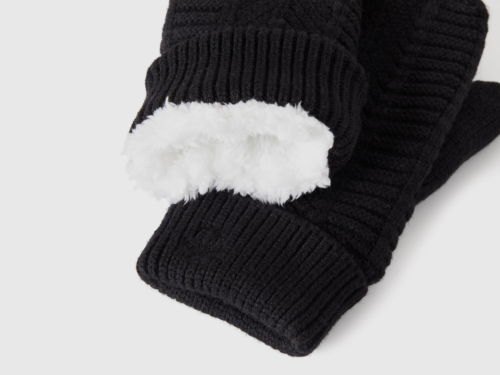 guantes forrados da donna nero 3 | Benetton Outlet