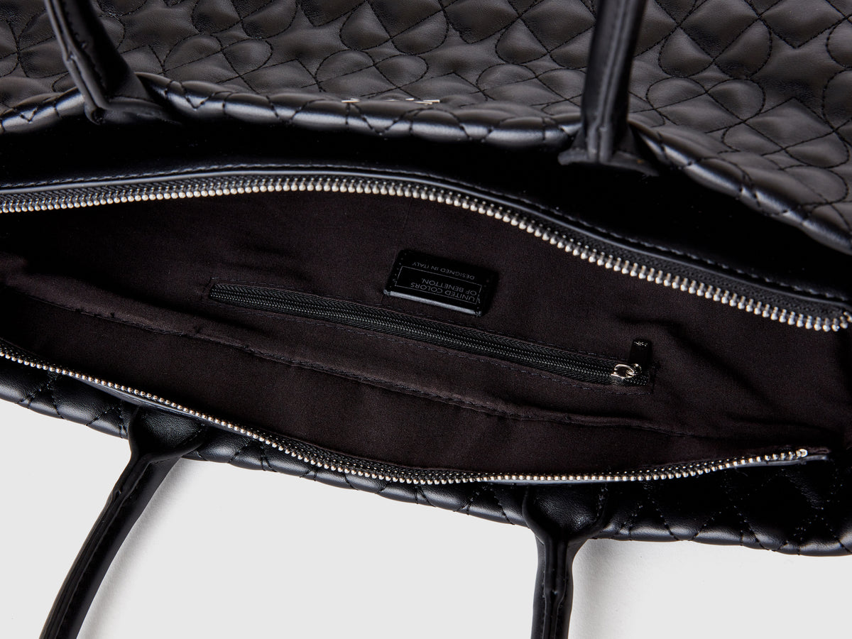 Bolso tote con forma de corazón en tejido revestido