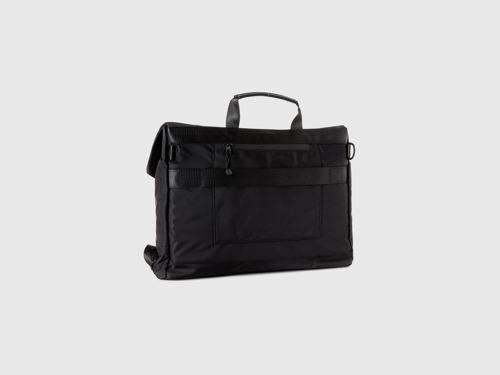 Borsa Messenger in nylon da uomo nero 2 | Benetton Outlet