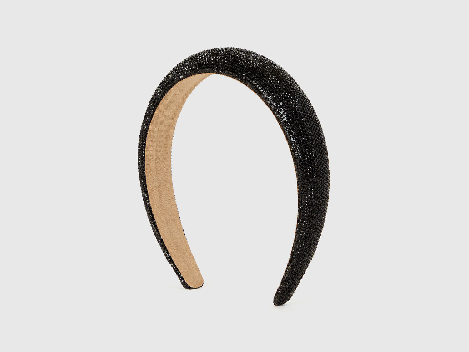 Cerchietto con strass da donna nero | Benetton Outlet