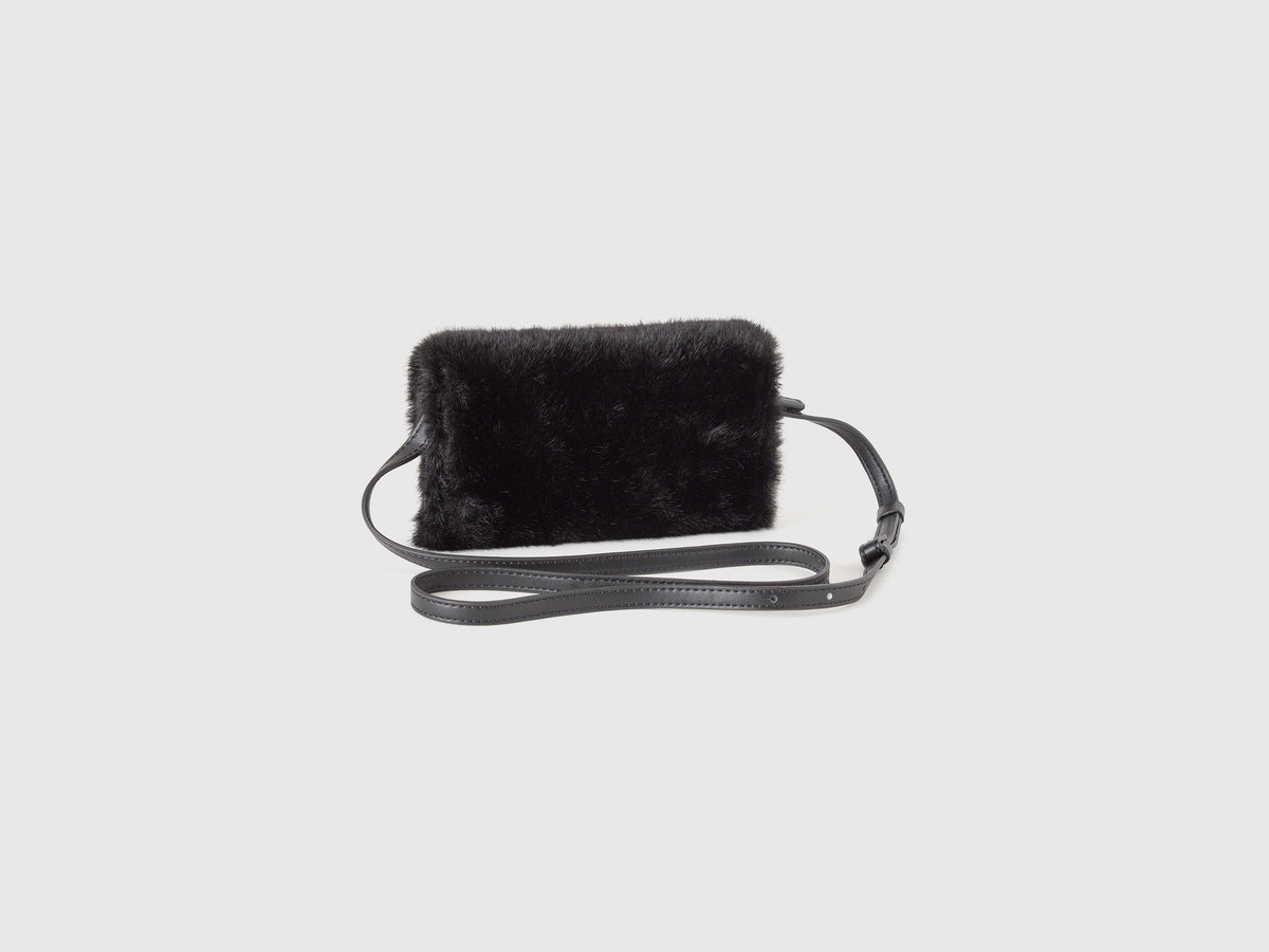 Borsa in pelliccetta sintetica