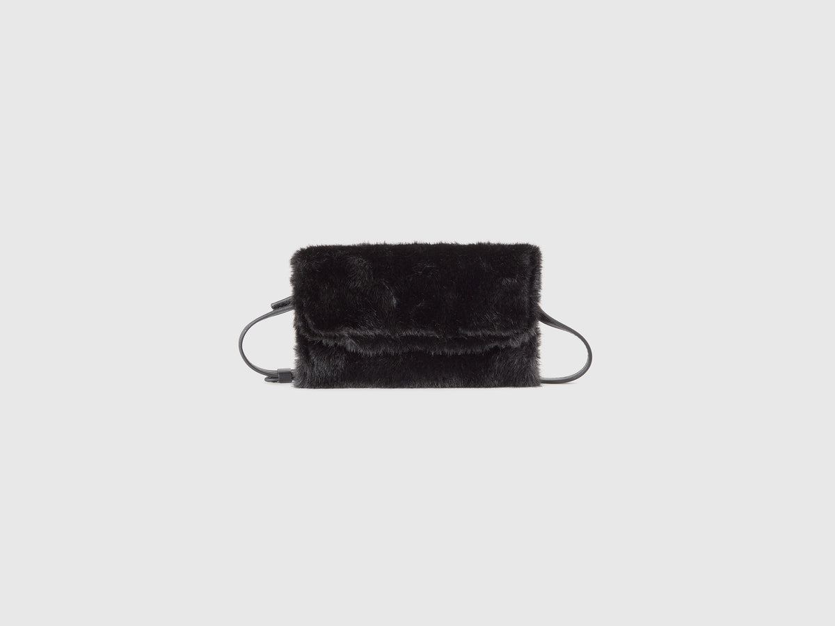 Borsa in pelliccetta sintetica