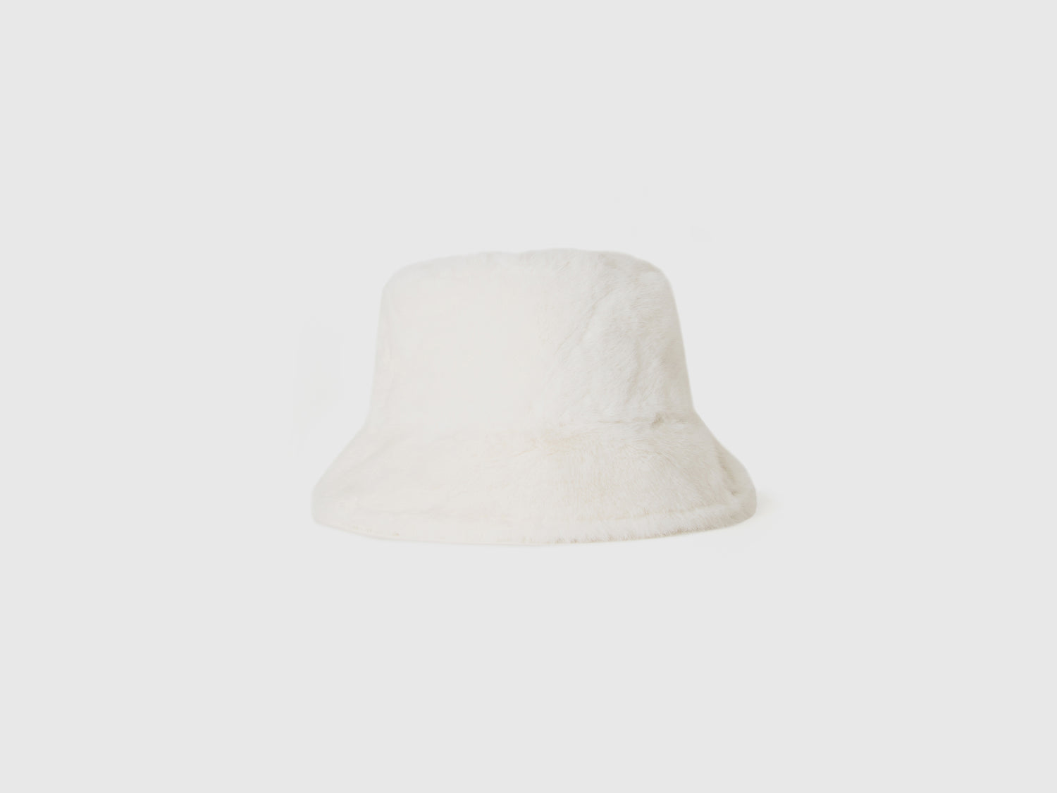 Cappello in pelliccia sintetica da donna bianco panna | Benetton Outlet
