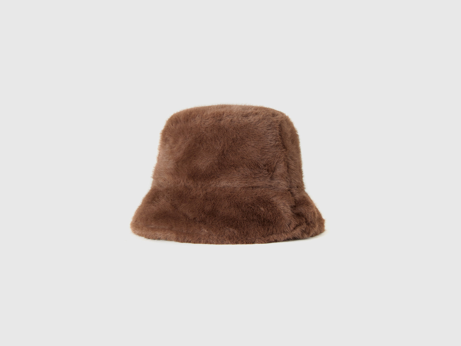 Cappello in pelliccia sintetica da donna marrone 2 | Benetton Outlet