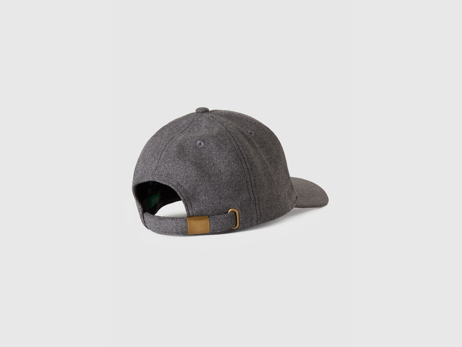 Cappello con visiera in panno da donna grigio scuro 2 | Benetton Outlet