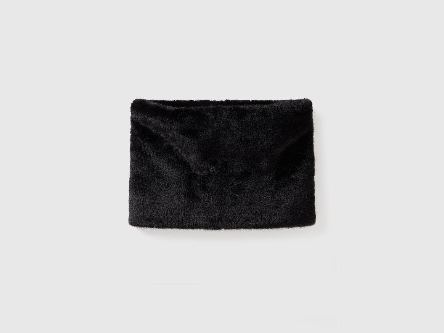 Calentador de cuello de piel sintética da donna nero | Benetton Outlet