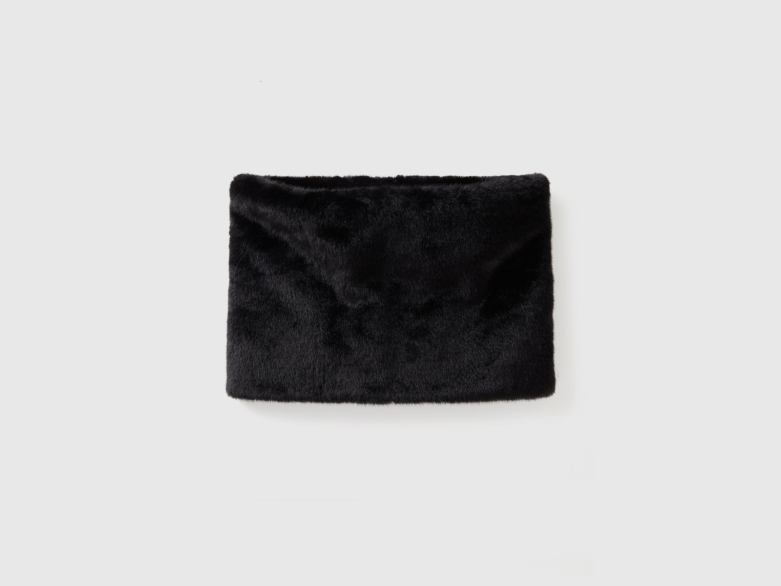 Scaldacollo in pelliccetta sintetica da donna nero | Benetton Outlet