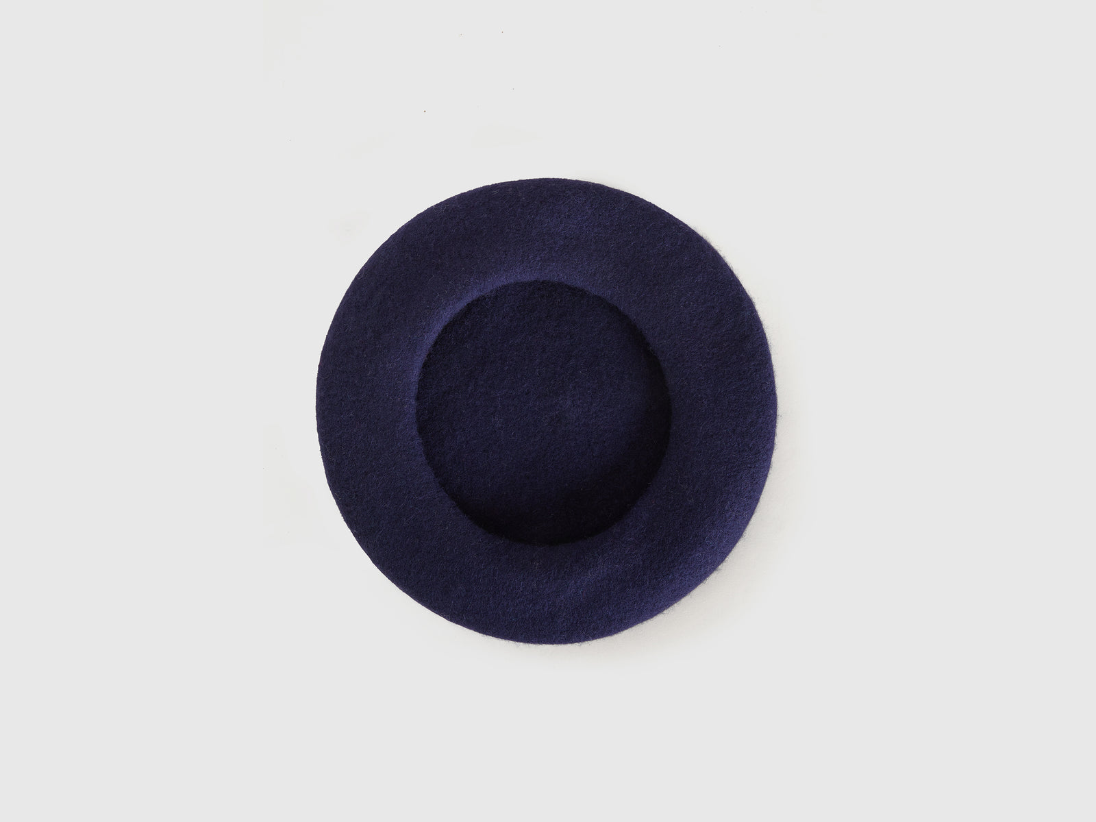 Basco classico in misto lana da donna blu scuro 2 | Benetton Outlet
