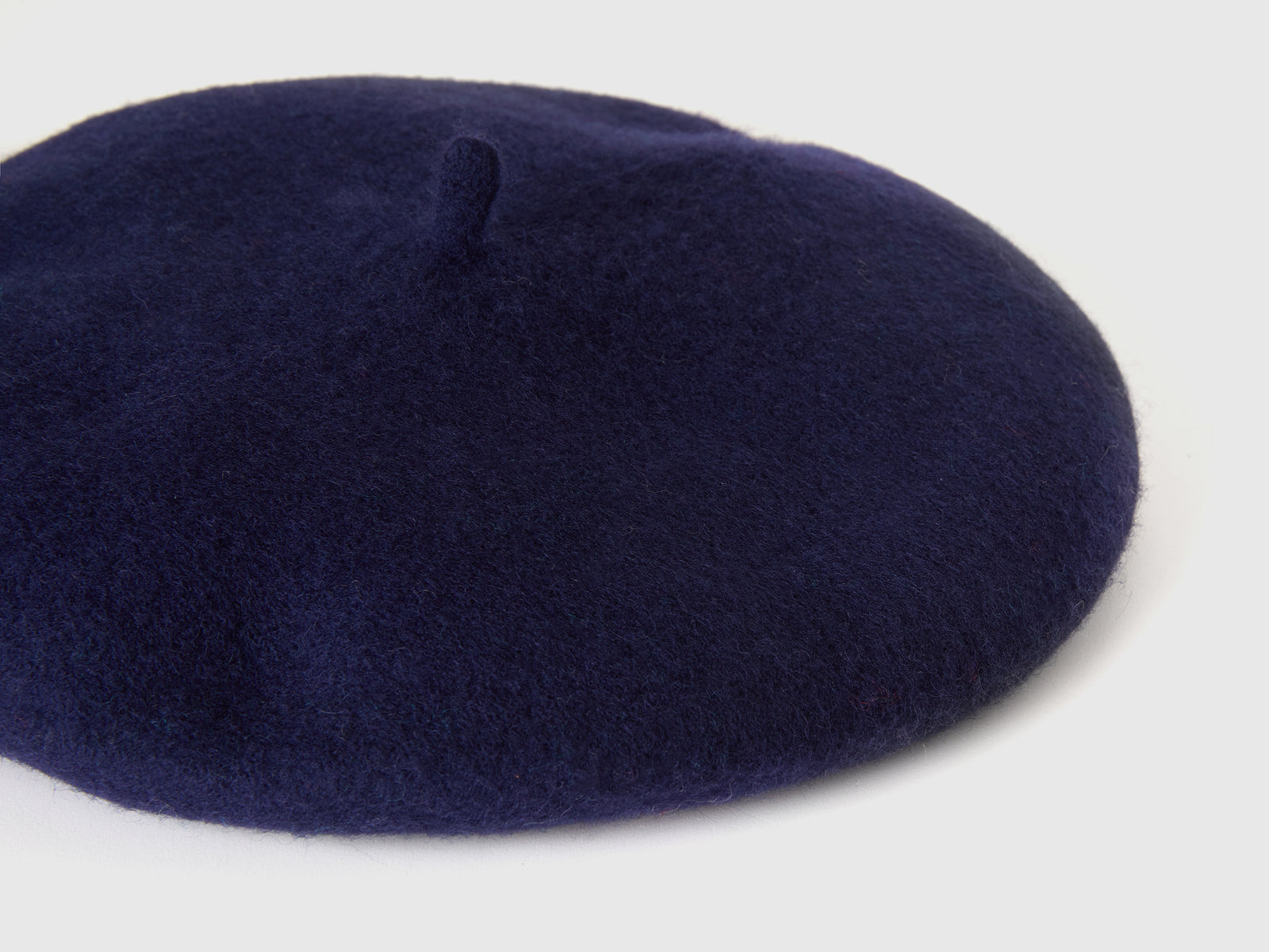 Basco classico in misto lana da donna blu scuro 3 | Benetton Outlet