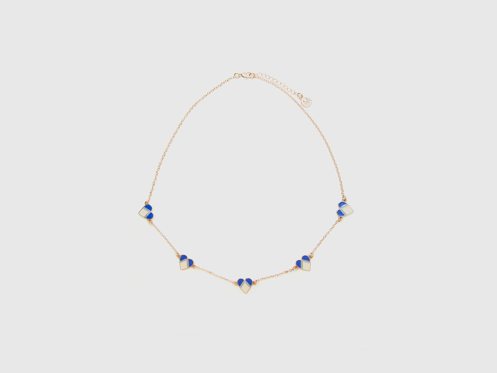 Collanacon cuori da donna azzurro | Benetton Outlet