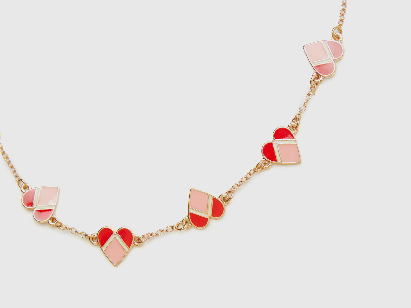 Braccialecon cuori da donna rosa 2 | Benetton Outlet