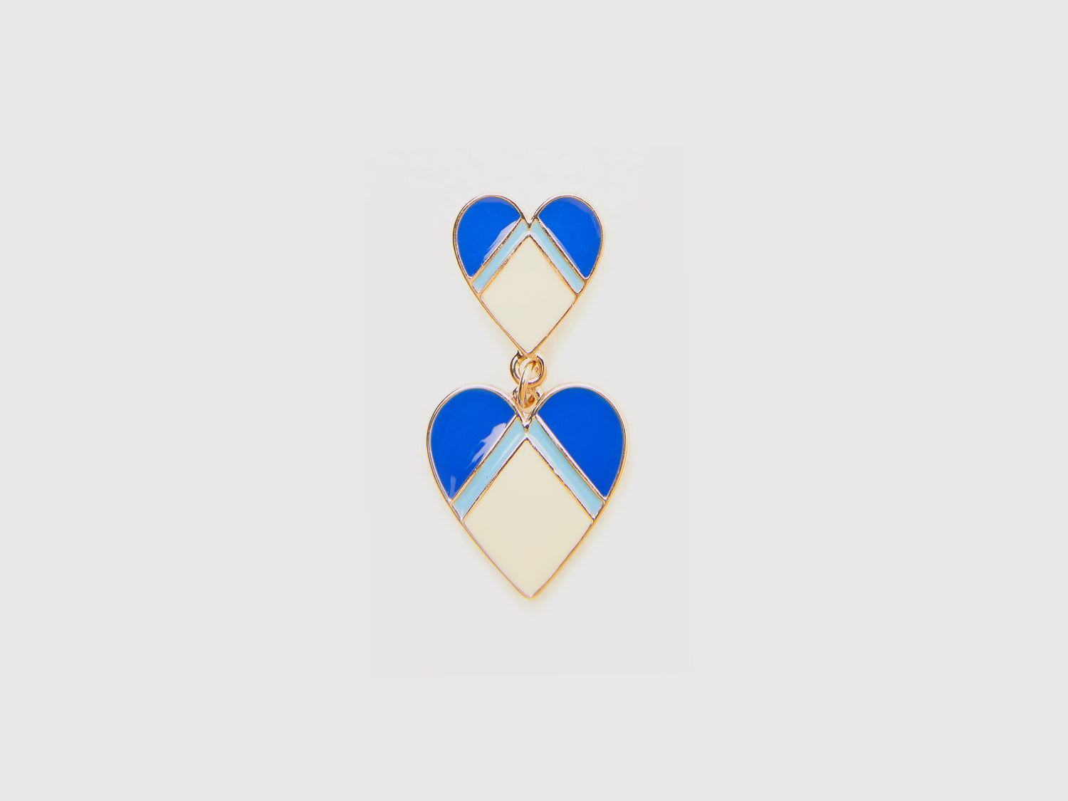 Orecchini con pendente cuore da donna azzurro | Benetton Outlet