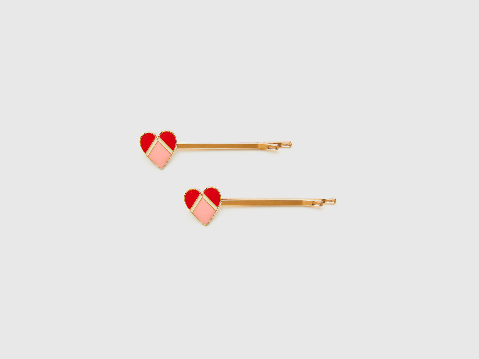 Forcine con cuore da donna rosa 2 | Benetton Outlet