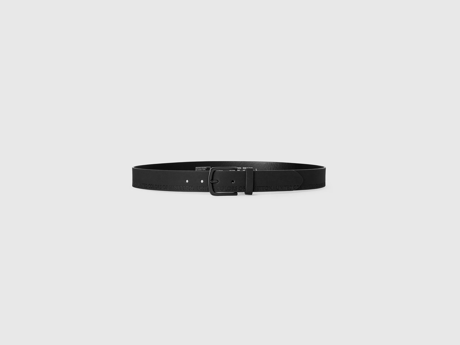 Cintura con logo da uomo nero 3 | Benetton Outlet
