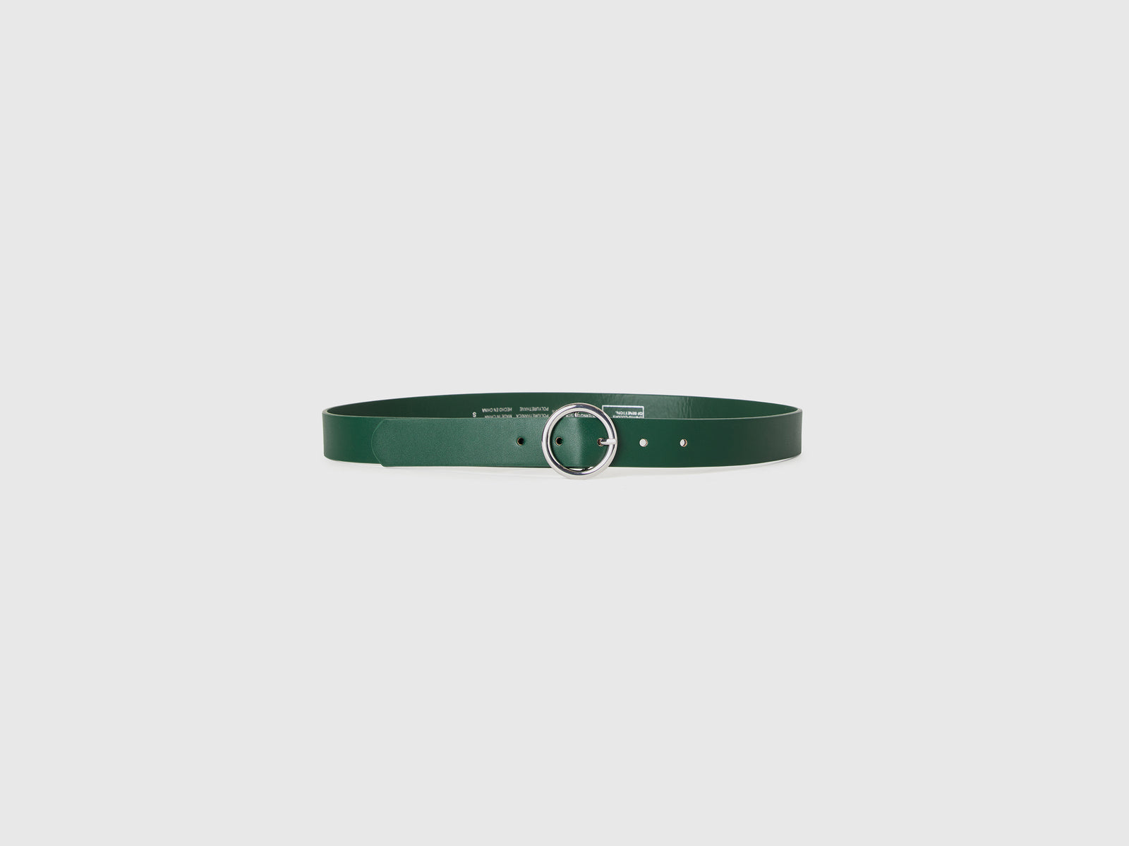 Cinturón de tela revestida da donna verde scuro 3 | Benetton Outlet