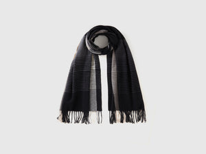 Sciarpa tartan in tessuto riciclato