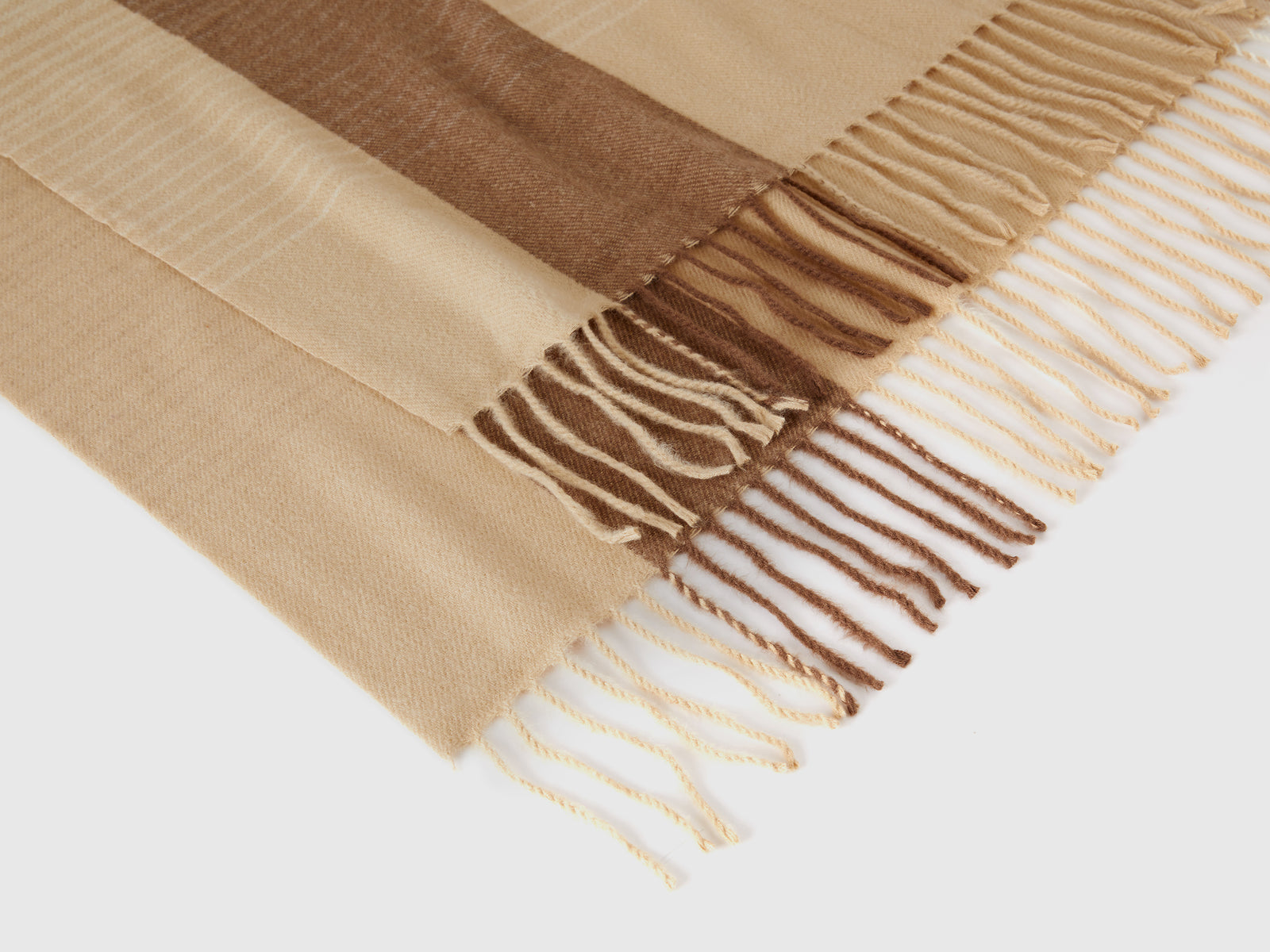 Bufanda de tartán en tejido reciclado da donna multi-color 2 | Benetton Outlet