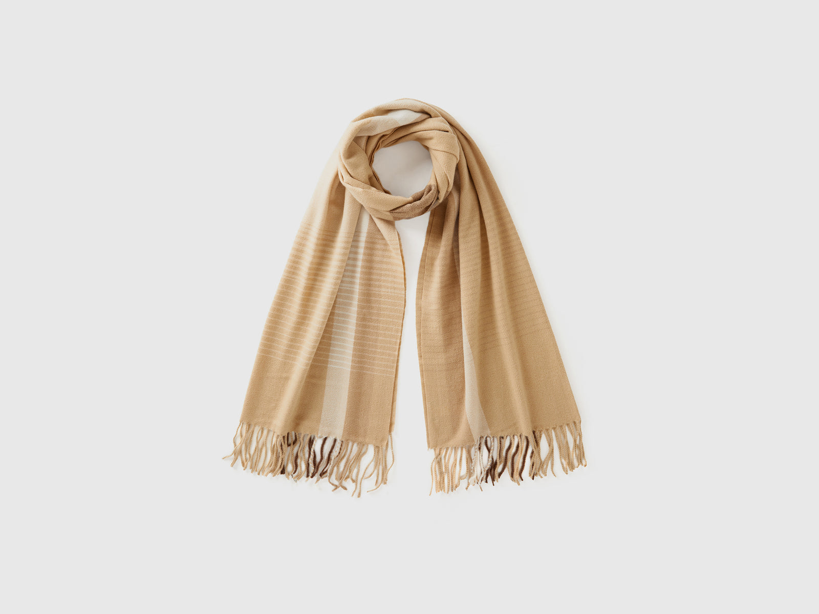 Bufanda de tartán en tejido reciclado da donna multi-color | Benetton Outlet