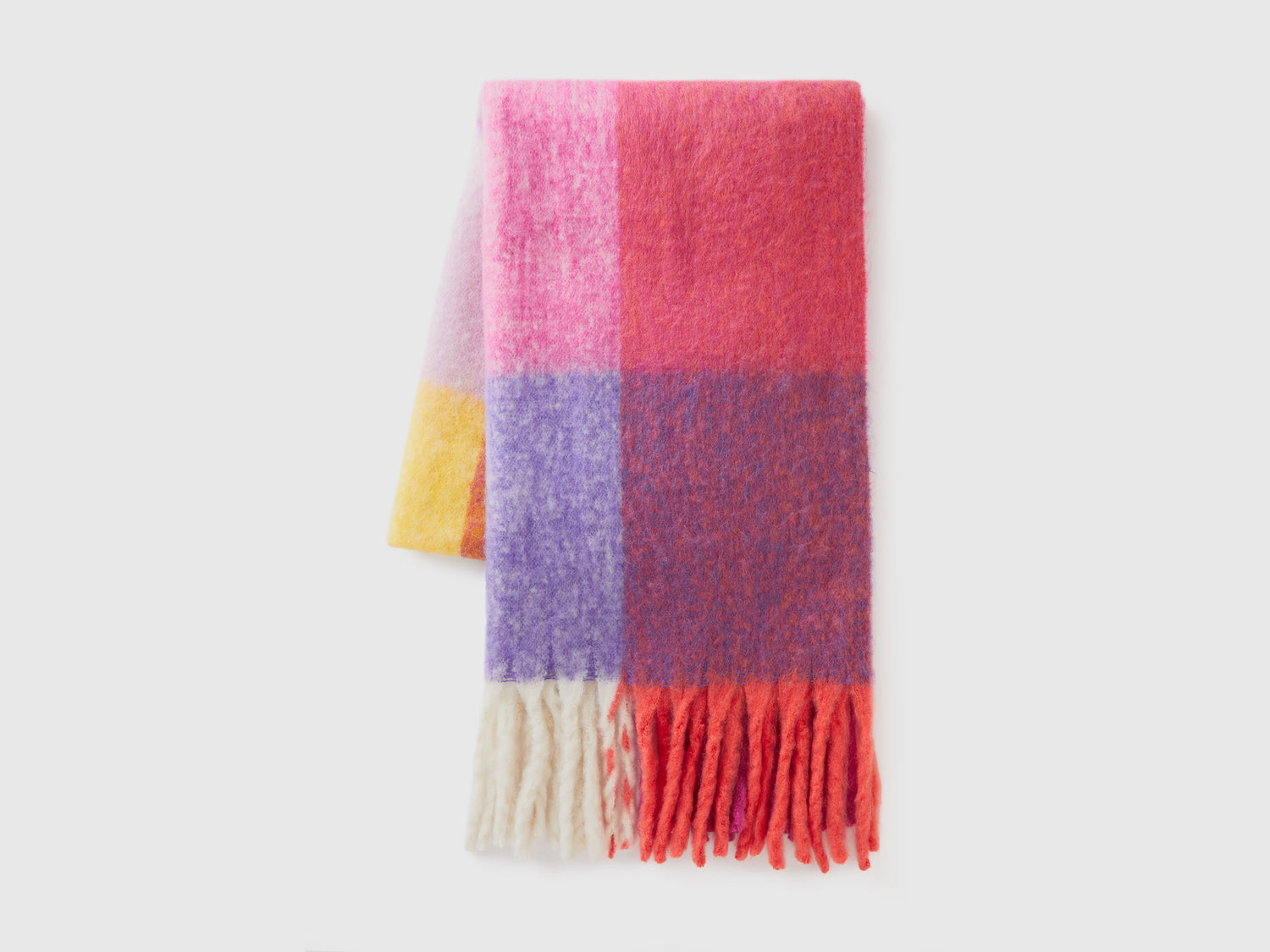 Bufanda de cuadros de gran tamaño da donna multi-color | Benetton Outlet