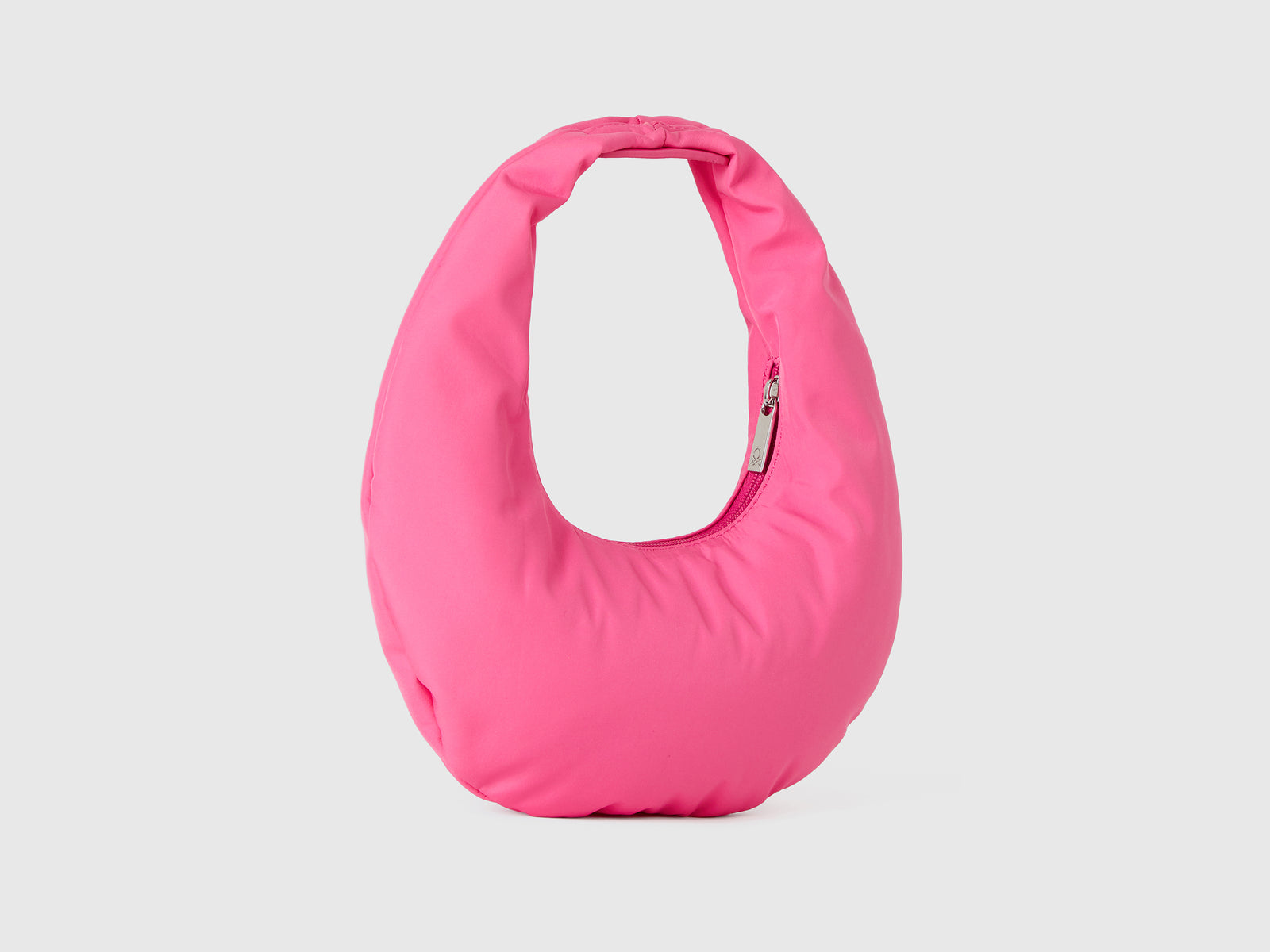 Bolso de hombro de media luna da donna ciclamino 2 | Benetton Outlet