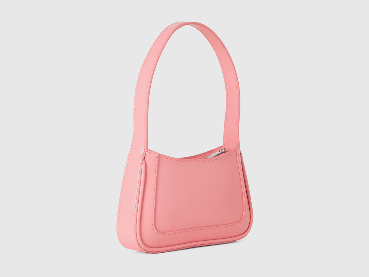 Borsa a spalla in tessuto spalmato