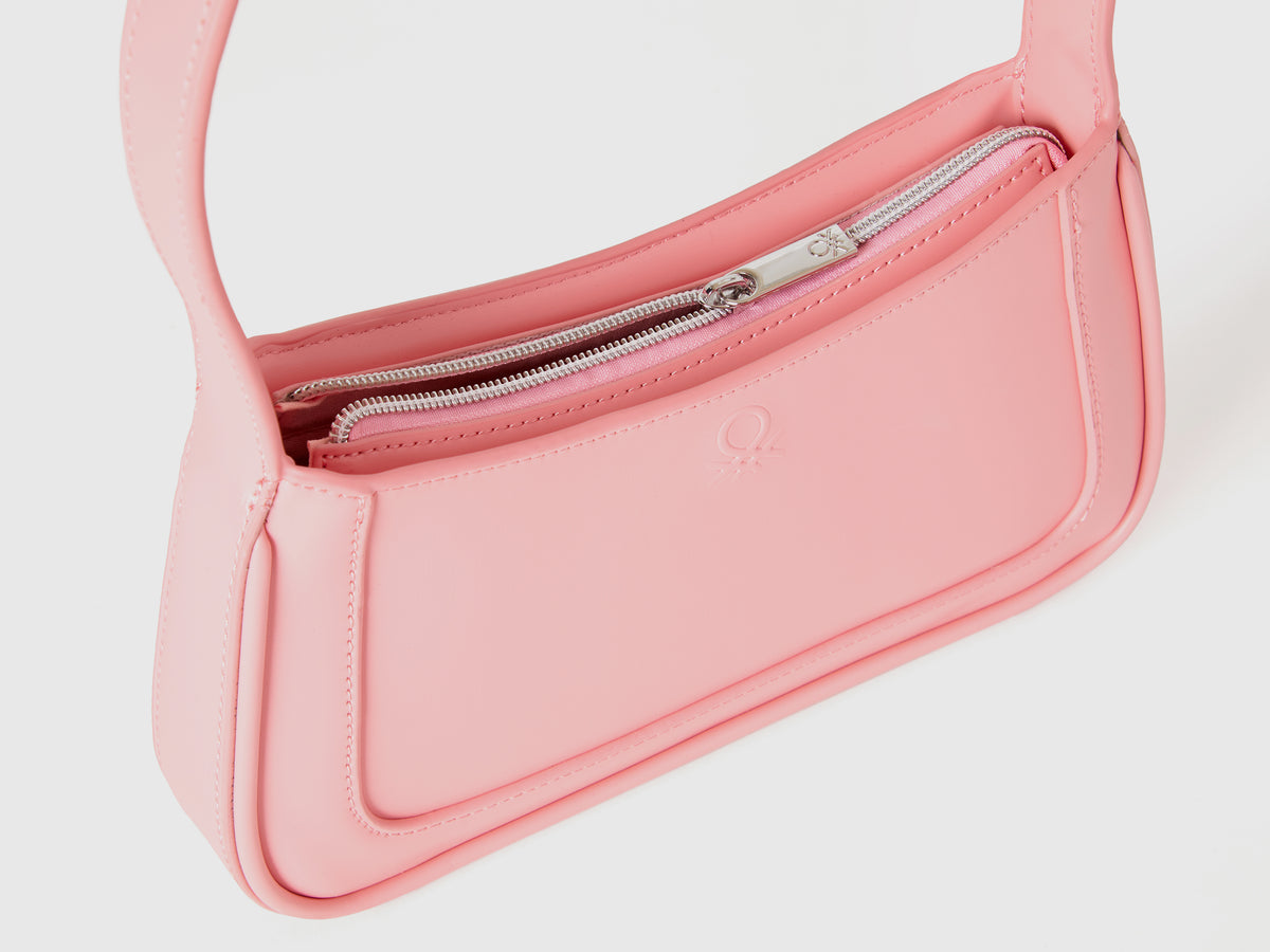Borsa a spalla in tessuto spalmato