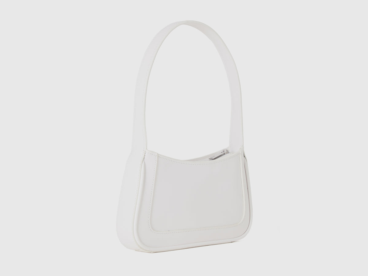 Borsa a spalla in tessuto spalmato