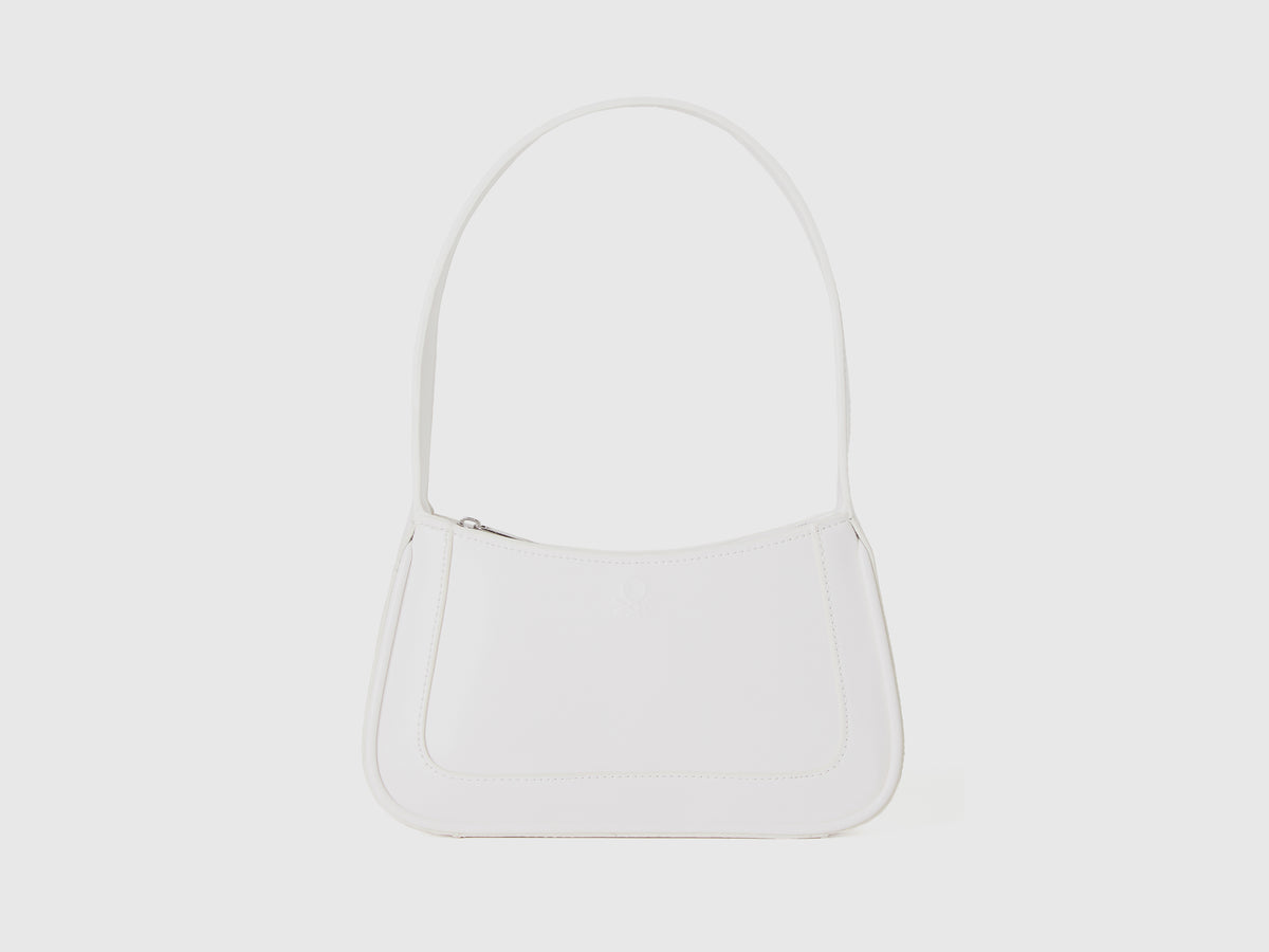 Borsa a spalla in tessuto spalmato