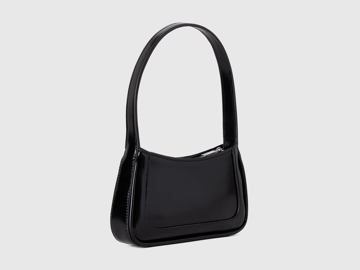 Borsa a spalla in tessuto spalmato