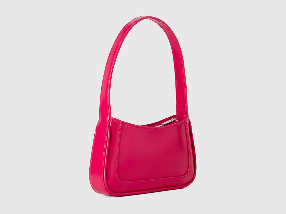Borsa a spalla in tessuto spalmato