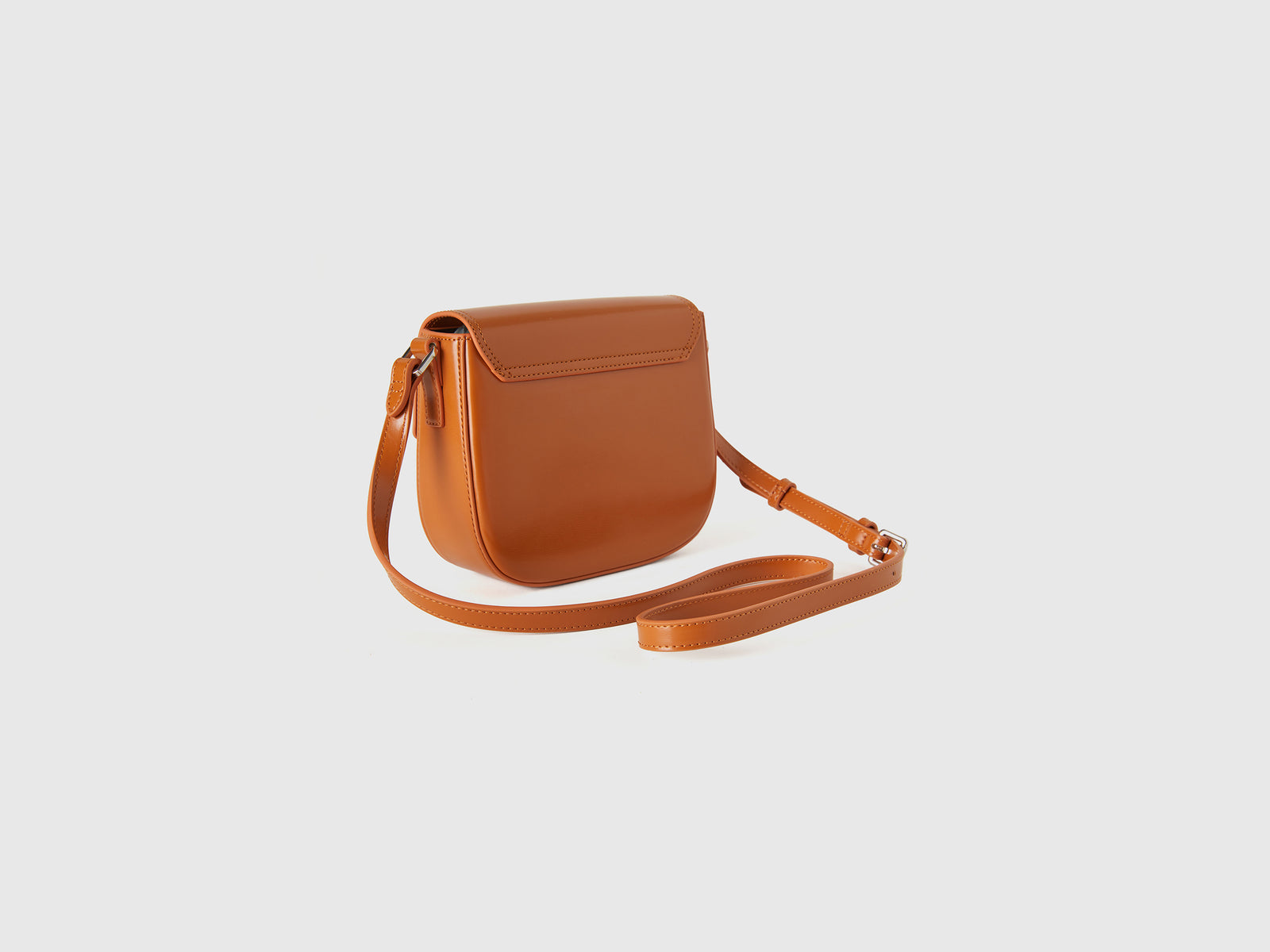 Borsa piccola a tracolla effetto vernice da donna bruciato 2 | Benetton Outlet