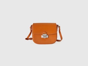 Borsa piccola a tracolla effetto vernice